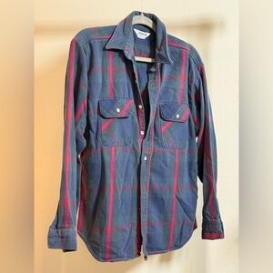Plaid Button-Up Shirt